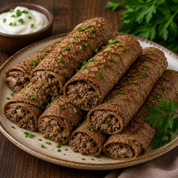 Печеночные блинчики (баранина)