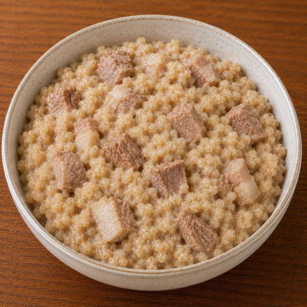 Пшеничная каша со свининой