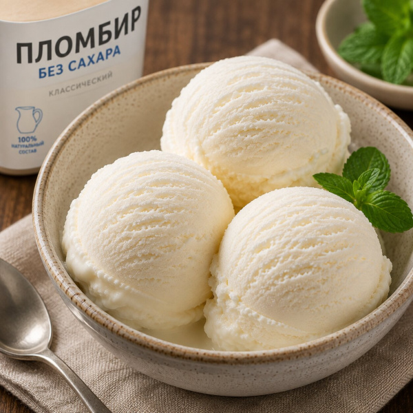 Мороженое пломбир без сахара