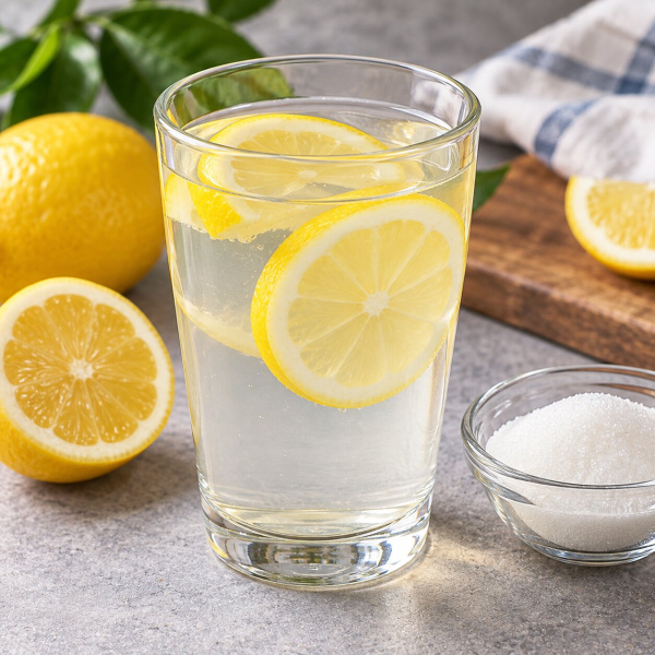 Вода с лимоном и сахаром