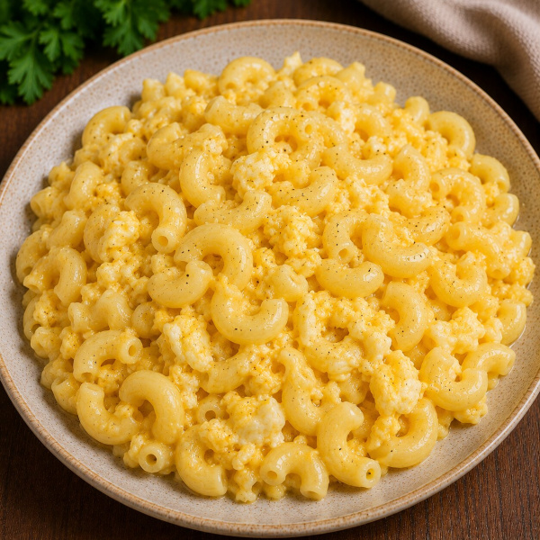 Макароны с яйцом