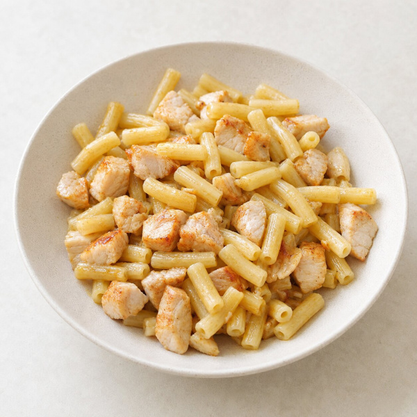 Макароны с курицей
