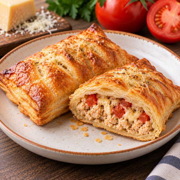 Слойка с мясом курицы