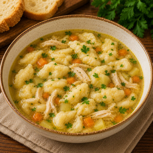 Суп с галушками