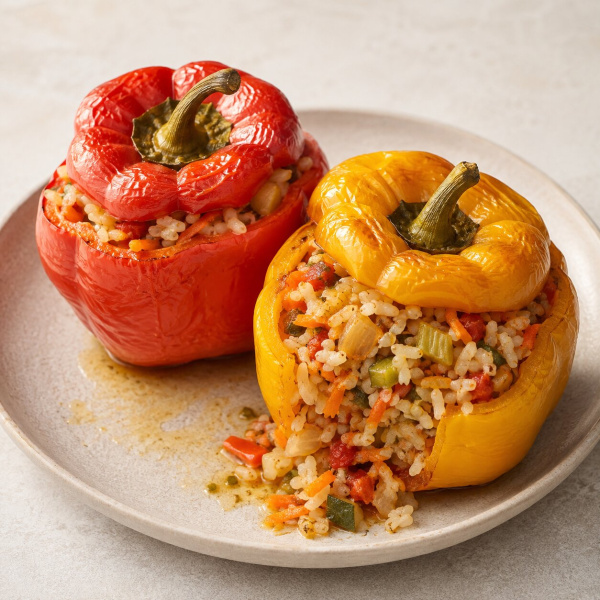 Перец фаршированный без мяса