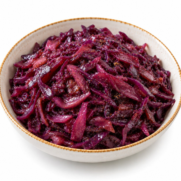 Капуста красная тушеная
