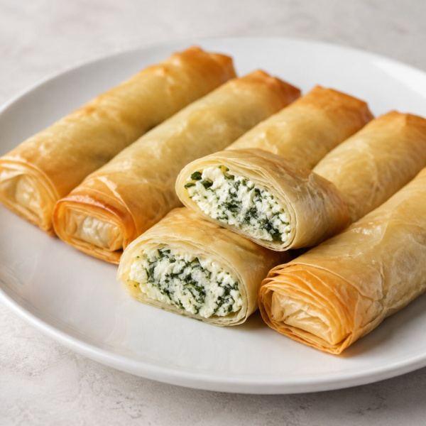 Роллини с сыром и зеленью