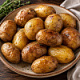 Картофель печеный с кожурой без соли