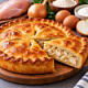 Пирог с курицей и луком