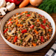 Гречка с грибами и овощами