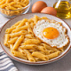 Макароны с яичницей
