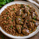 Гречка с куриной печенью