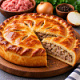 Пирог с фаршем и луком