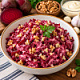 Свекла с майонезом и грецким орехом