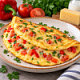 Омлет с сыром и овощами