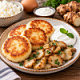 Сырники со сметаной и топинамбуром