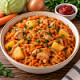 Солянка из капусты с картошкой и курицей