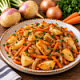 Репа жареная с луком и морковью