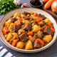 Говядина тушеная с овощами