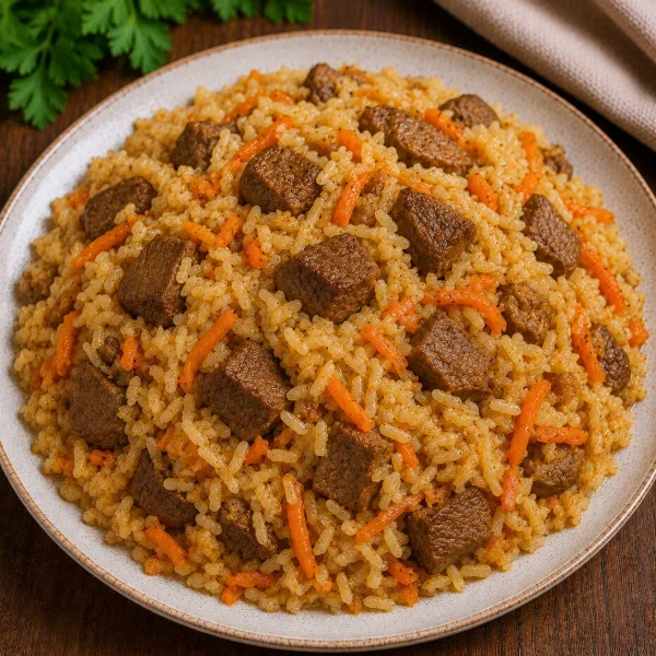 Плов с говядиной