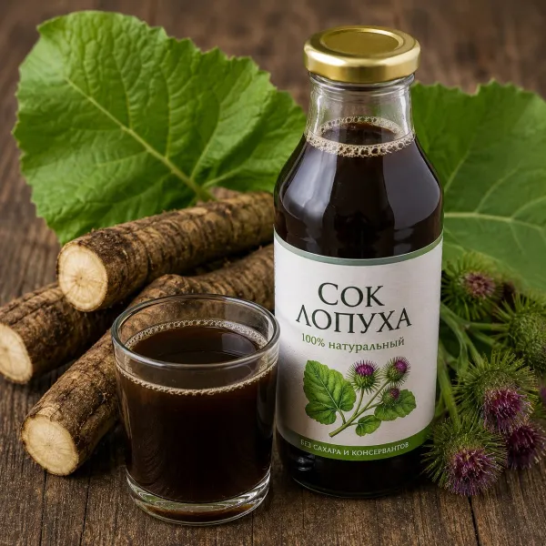 Сок лопуха
