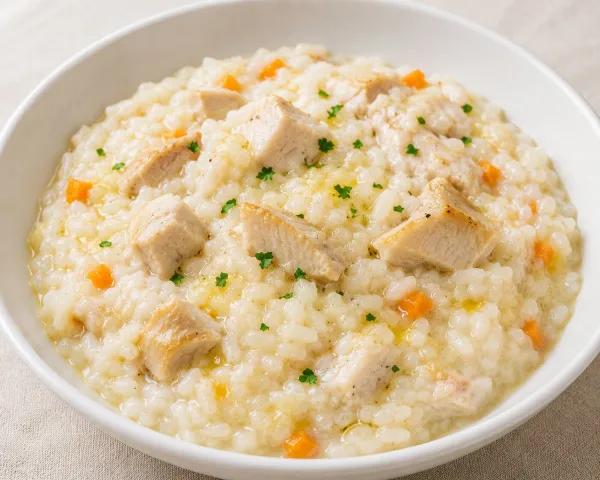 Рисовая каша с курицей