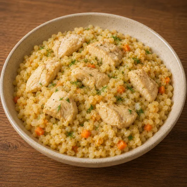 Пшеничная каша с курицей