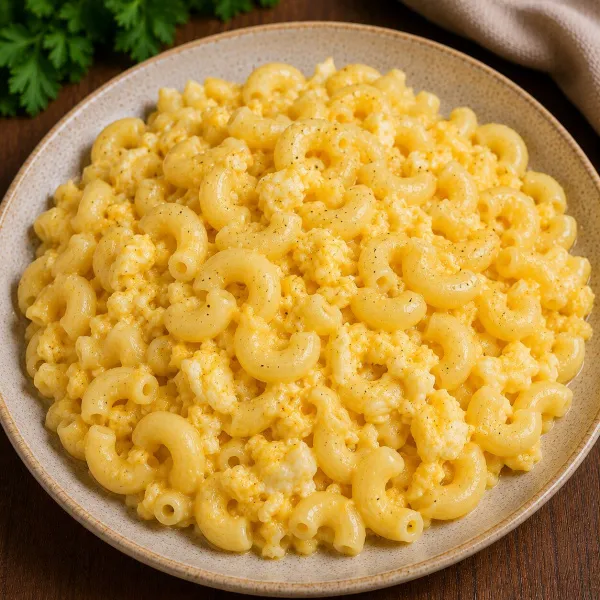 Макароны с яйцом