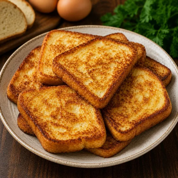 Гренки (хлеб) обжаренные в яйце