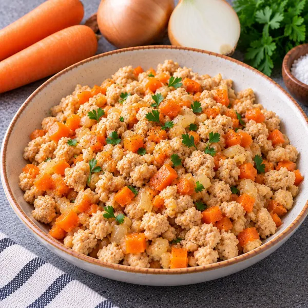 Куриный фарш приготовленный