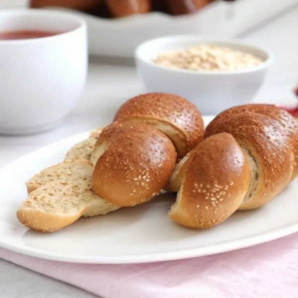 Рогалики с овсяными отрубями