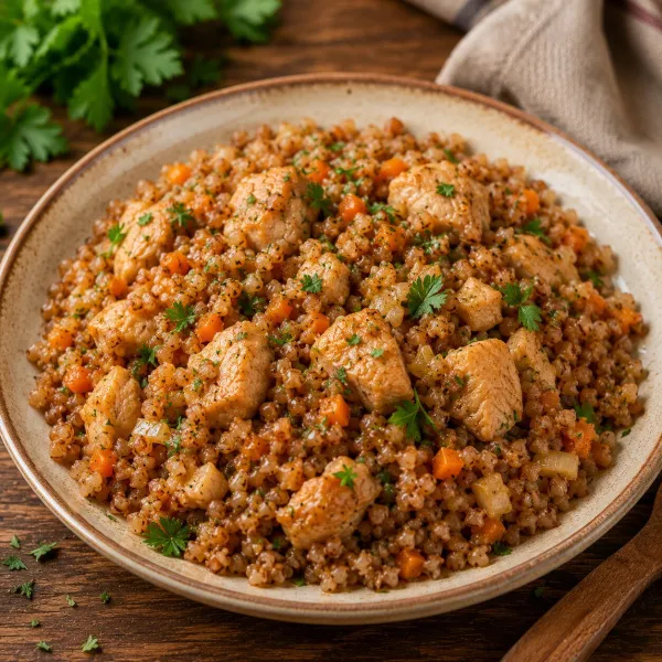 Гречка по-купечески с курицей