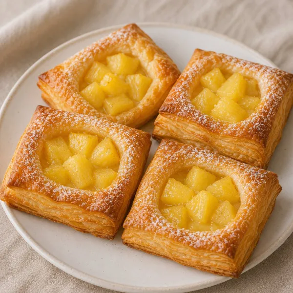 Слойки с ананасами